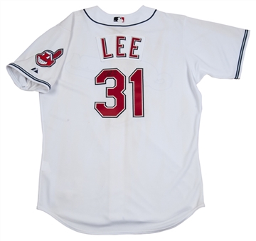 2006 Cliff Lee Game Used and Signed Indians Jersey (JSA)